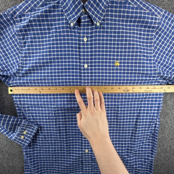 Blue Checkered Men's Shirt - Picture 5 of 15